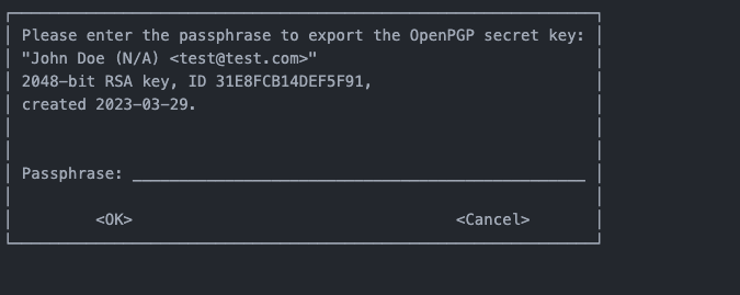 PGP Export - Private